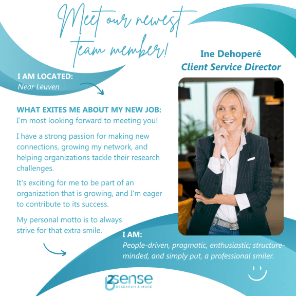 Meet our new Client Service Director, Ine Dehoperé